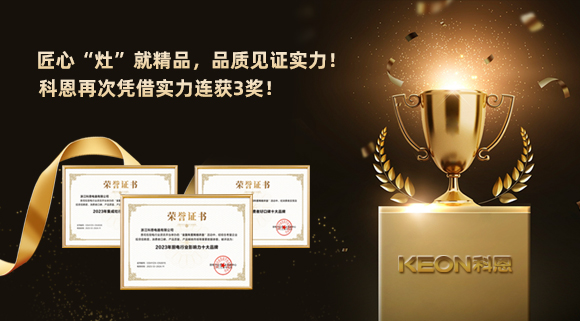 匠心“灶”就精品，品質(zhì)見證實(shí)力！2023年，浙江科恩電器有限公司再次憑借實(shí)力連獲3獎！